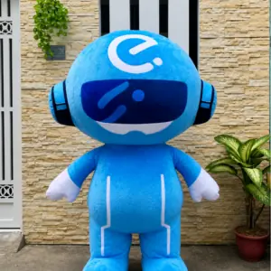 Mascot Robot Xanh