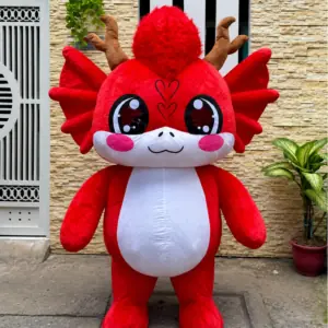 Mascot Rồng Đỏ Mẫu 1