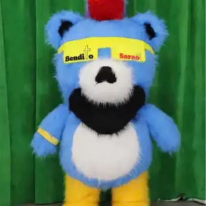 Mascot Gấu Bearbrick Xanh