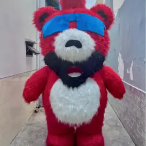 Mascot Gấu Bearbrick Đỏ