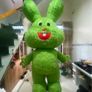 Mascot Thỏ Xanh