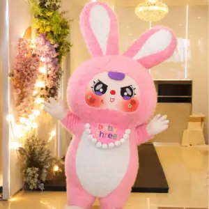 Mascot Baby Three Hồng Tai Dỉnh