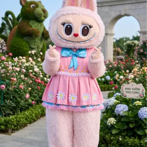 Cửa hàng 6 Mascot Labubu Váy Hồng