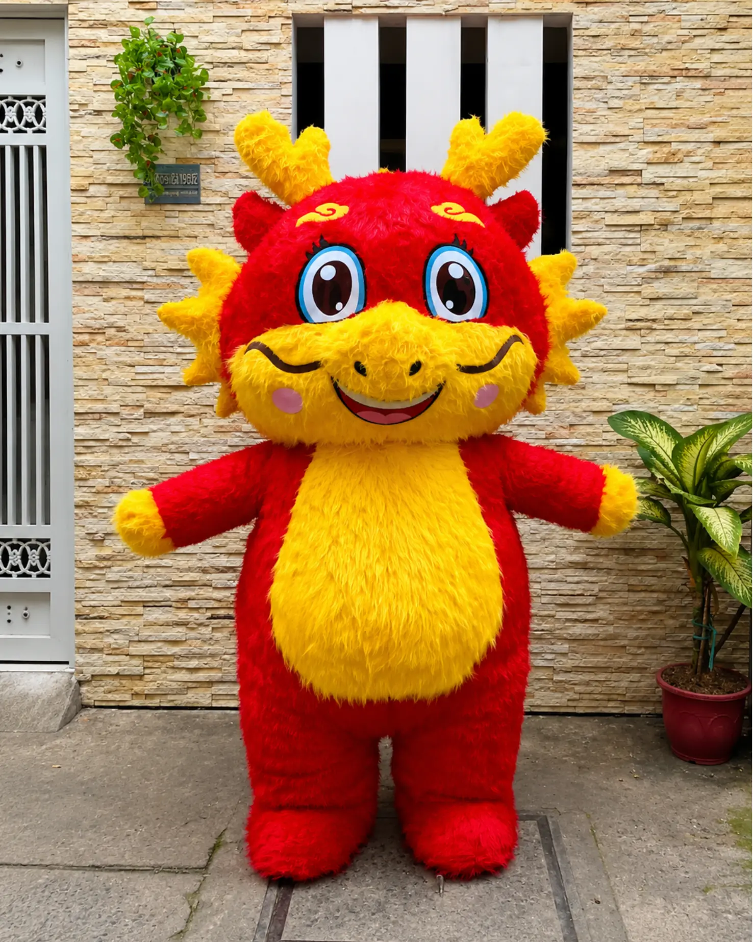 Mascot Rồng Đỏ Mẫu 2 1 Mascot Rồng Đỏ Mẫu 2