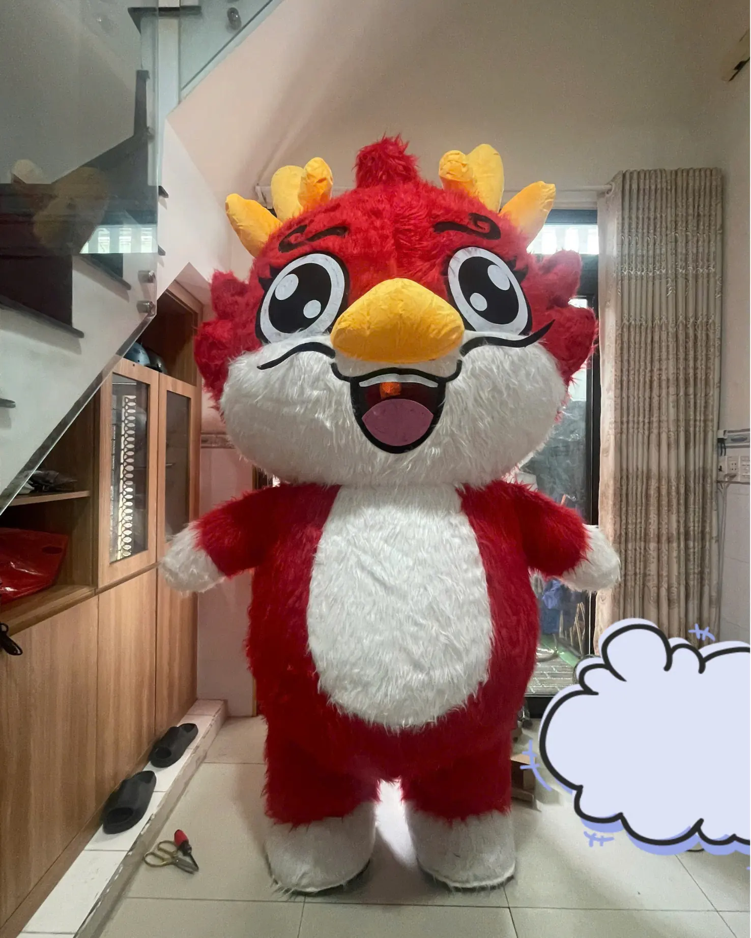 Mascot Rồng Đỏ Mẫu 3 1 Mascot Rồng Đỏ Mẫu 3